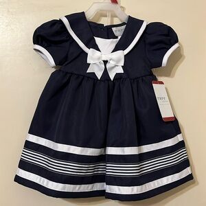 NWT Rare Editions 2 piece sailor dress (dress and bloomers) 18 months  adorable